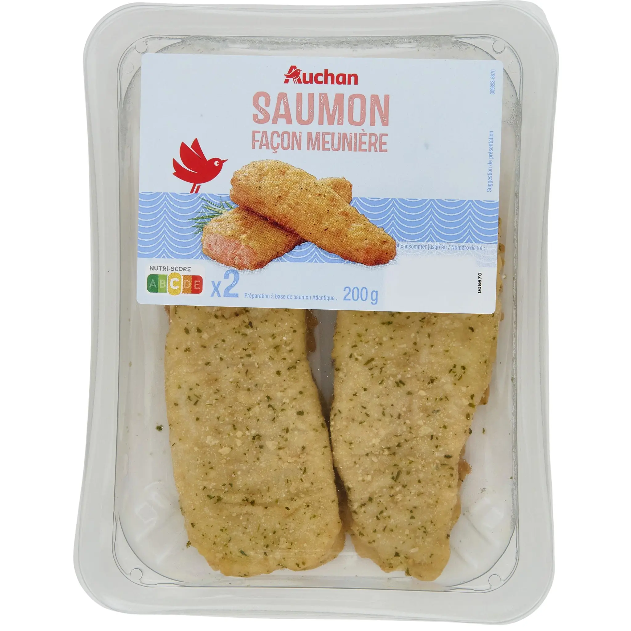 AUCHAN Saumon façon meunière