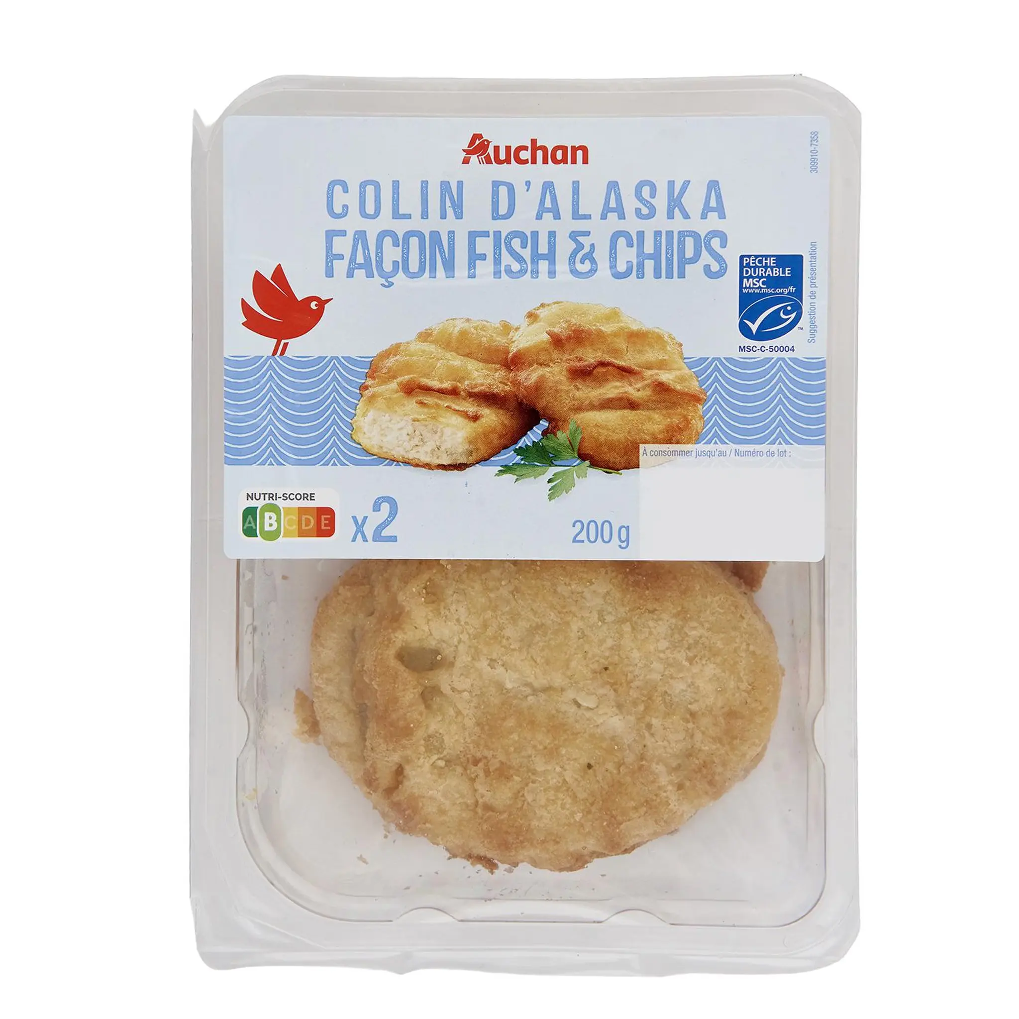 AUCHAN Colin d'Alaska façon fish and chips