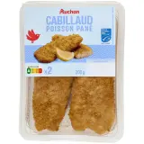 AUCHAN Cabillaud poisson pané MSC