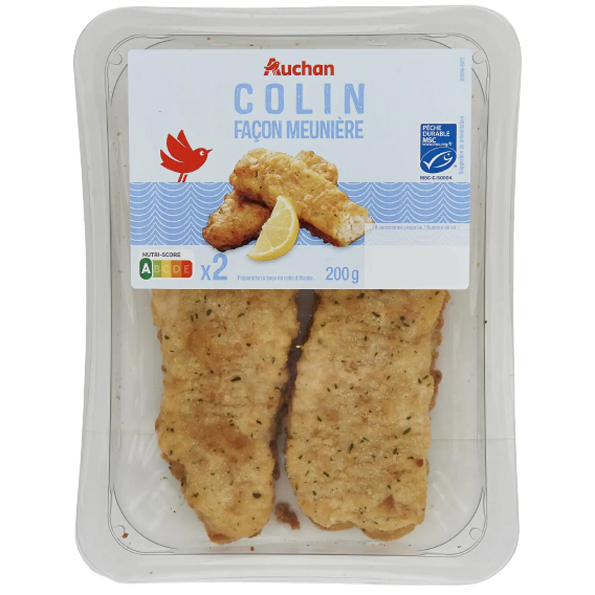 AUCHAN Colin d'Alaska façon meunière MSC