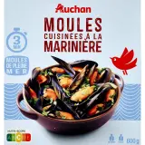 AUCHAN Moules cuisinées à la marinière