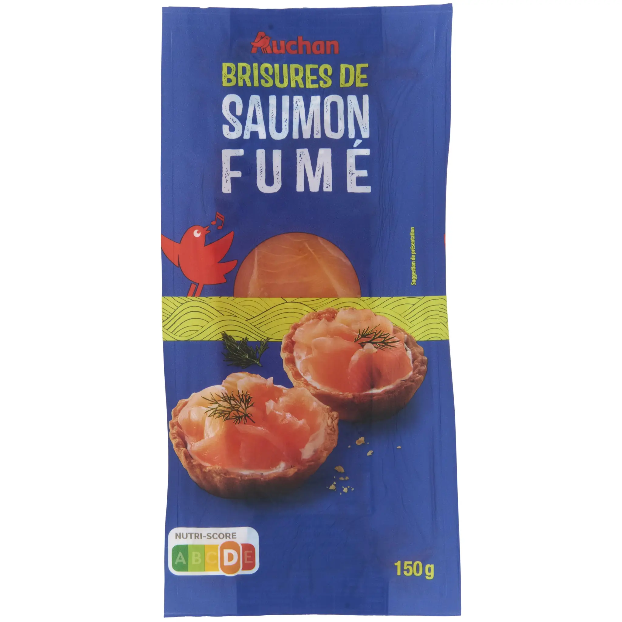 AUCHAN Brisures de saumon fumé