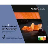 AUCHAN COLLECTION CULTIVONS LE BON Saumon fumé de Norvège au bois de hêtre