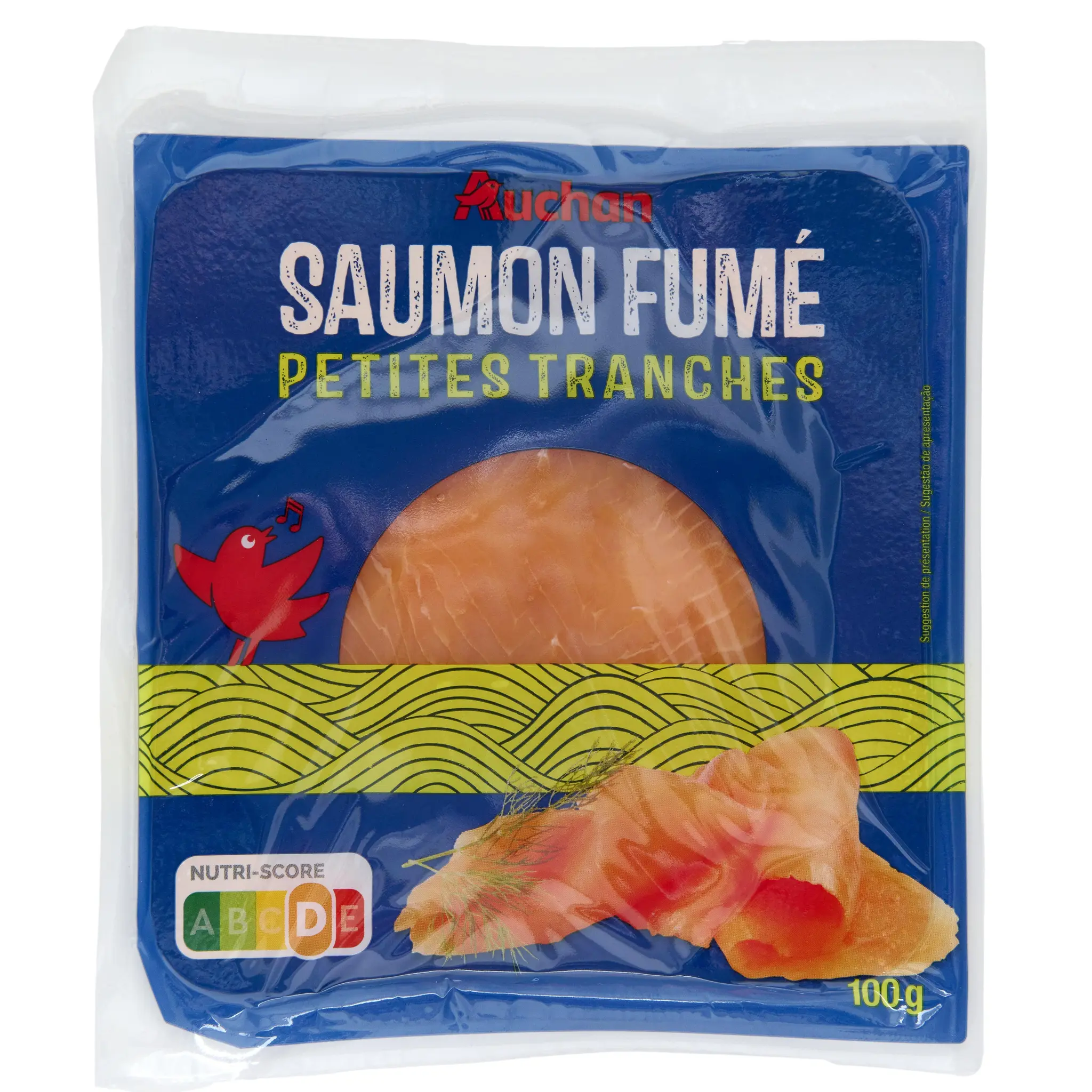 AUCHAN Saumon fumé petites tranches