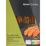 AUCHAN COLLECTION Émincés de saumon fumé aneth et zestes de citron