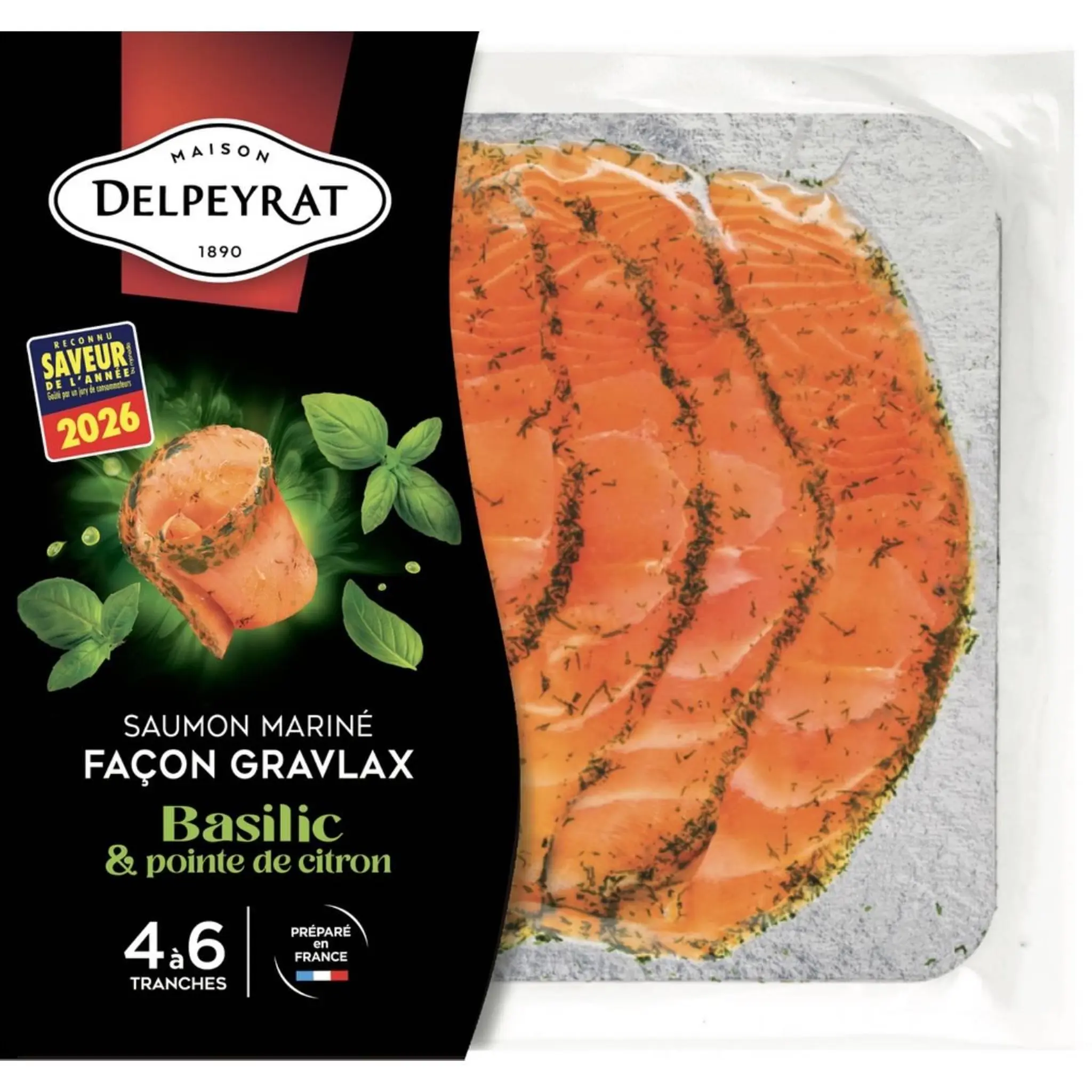 DELPEYRAT Saumon mariné façon gravlax