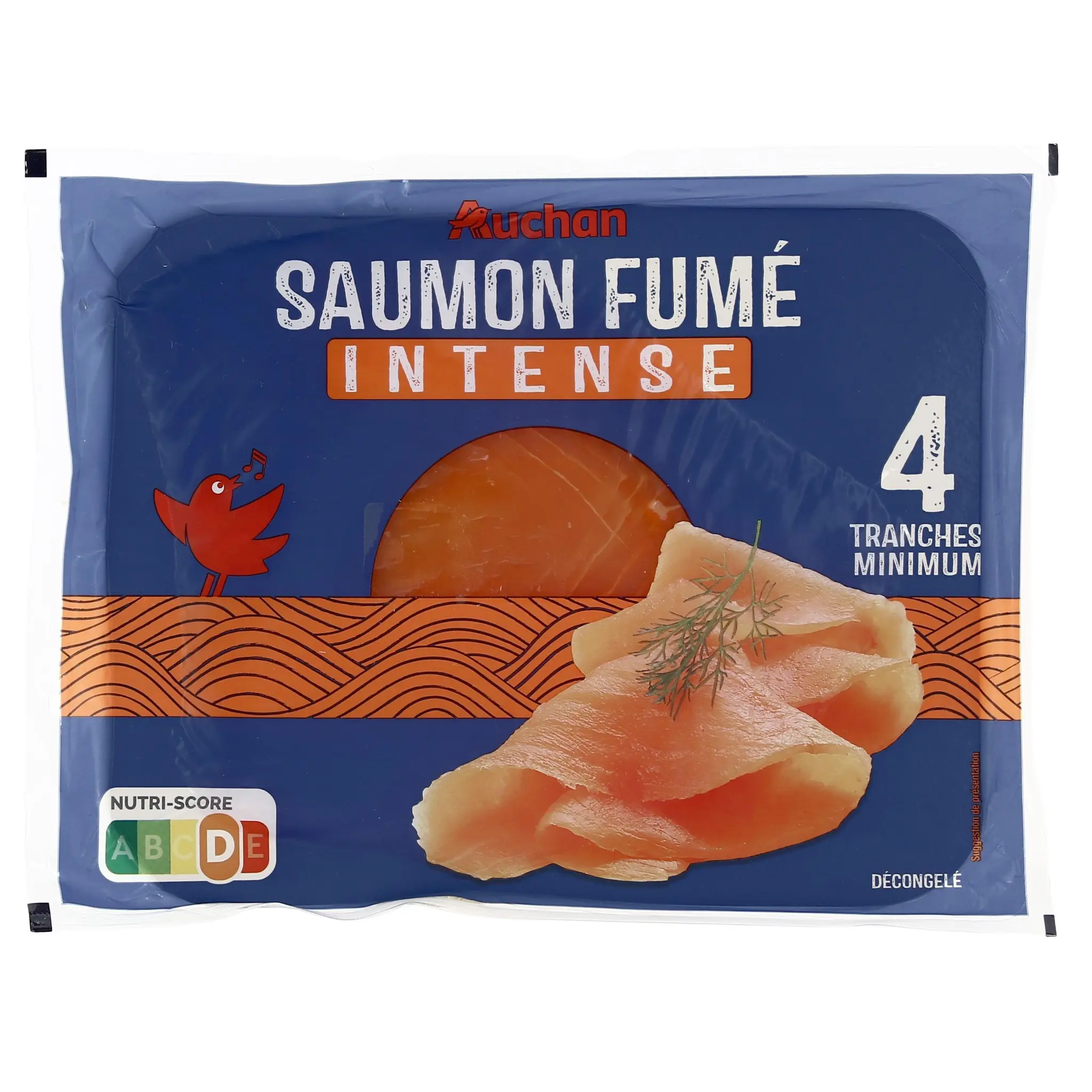 AUCHAN Saumon fumé intense