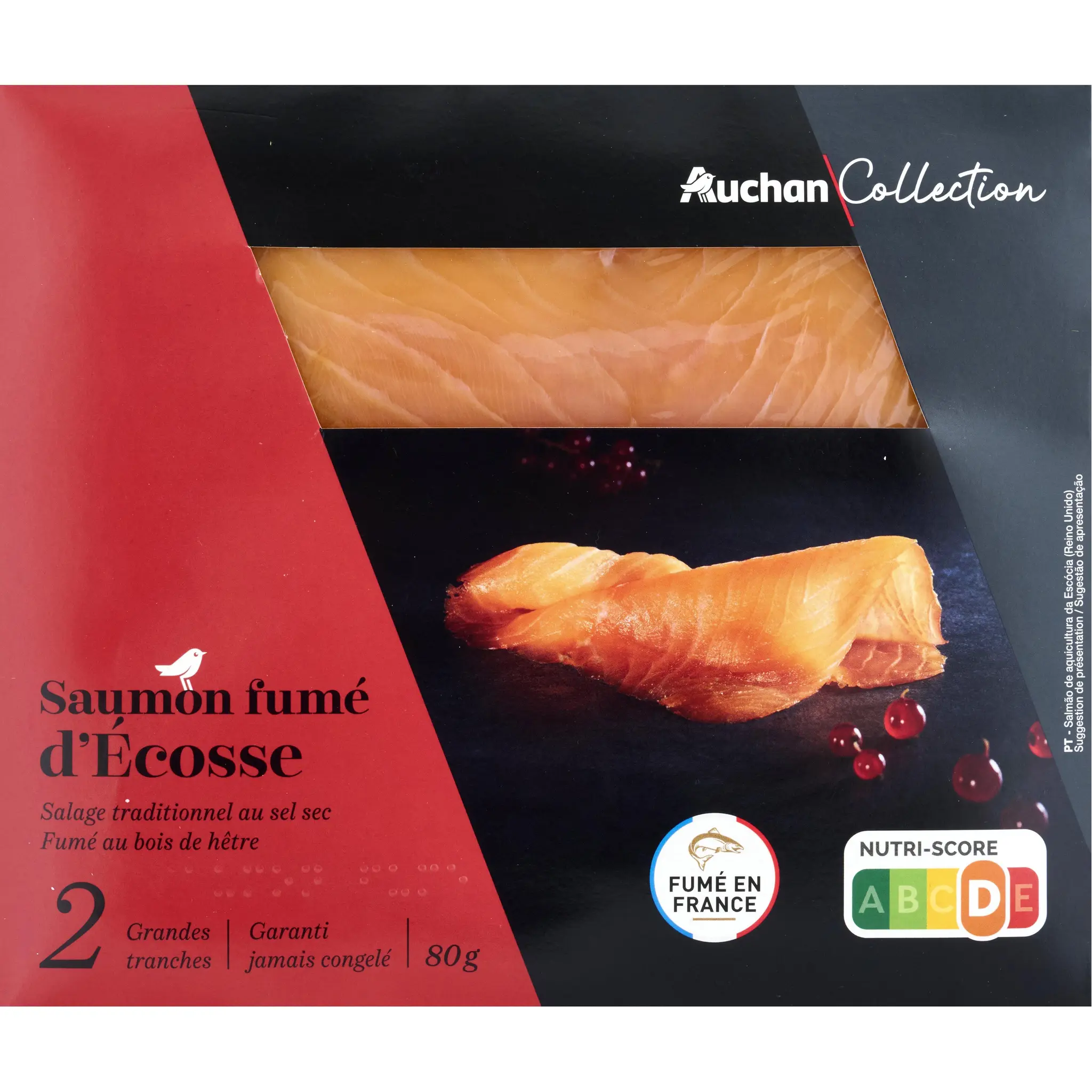 AUCHAN COLLECTION Saumon fumé d'Ecosse