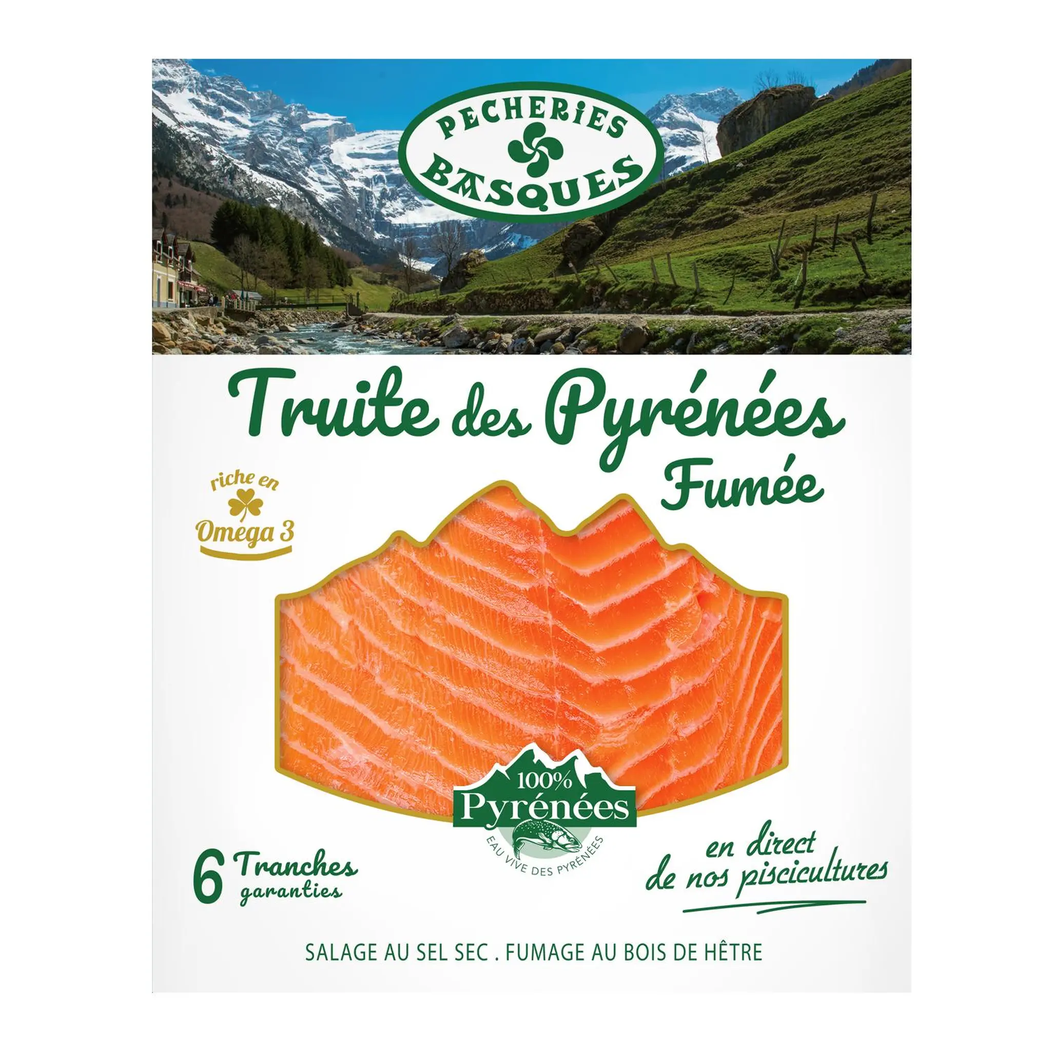 PECHERIES BASQUES Truite des Pyrénées fumée