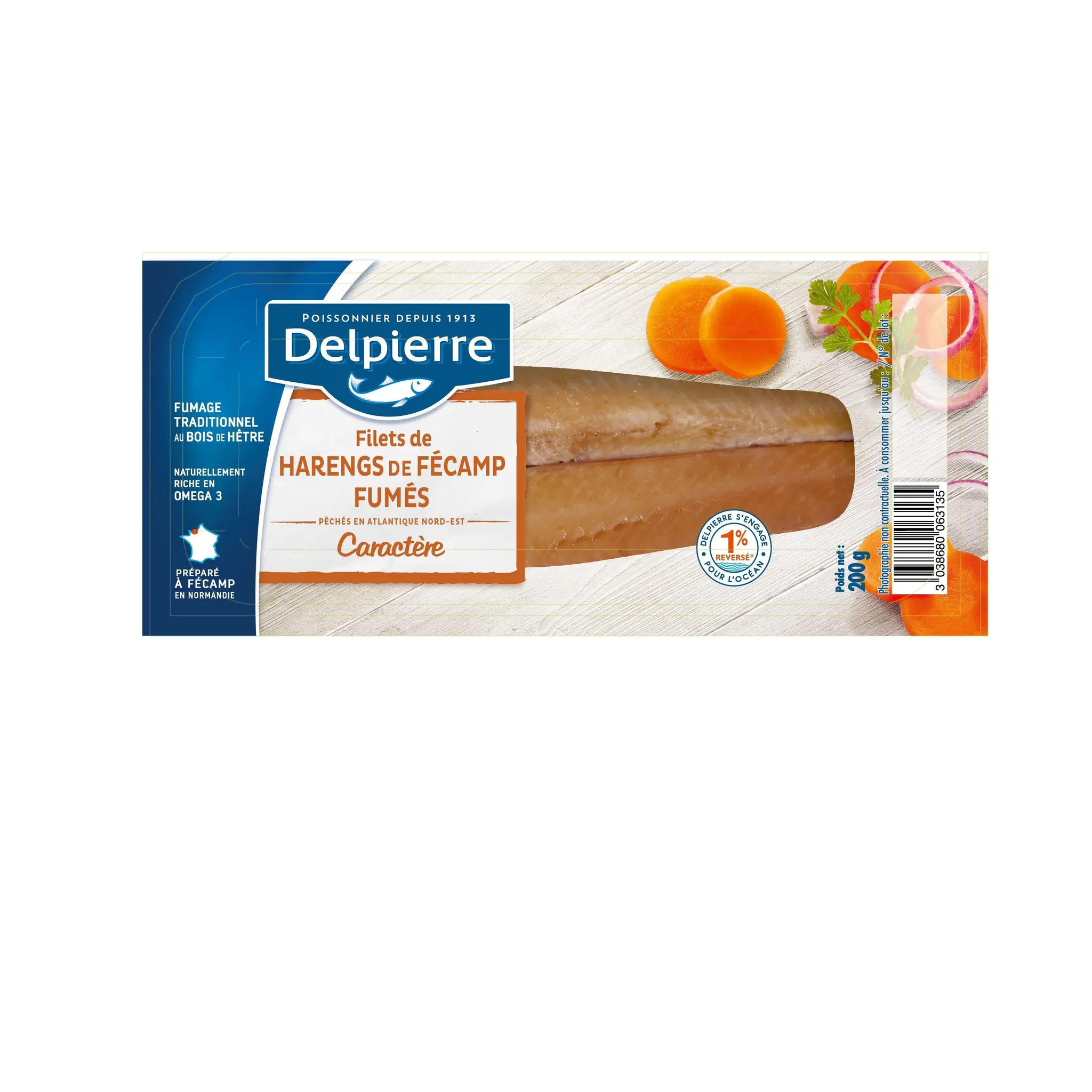 DELPIERRE Filets de harengs de Fécamp fumés