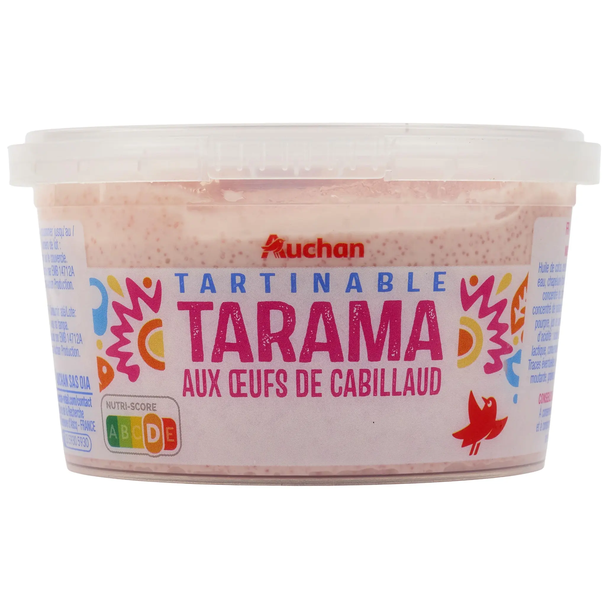 AUCHAN Tartinable tarama aux œufs de cabillaud