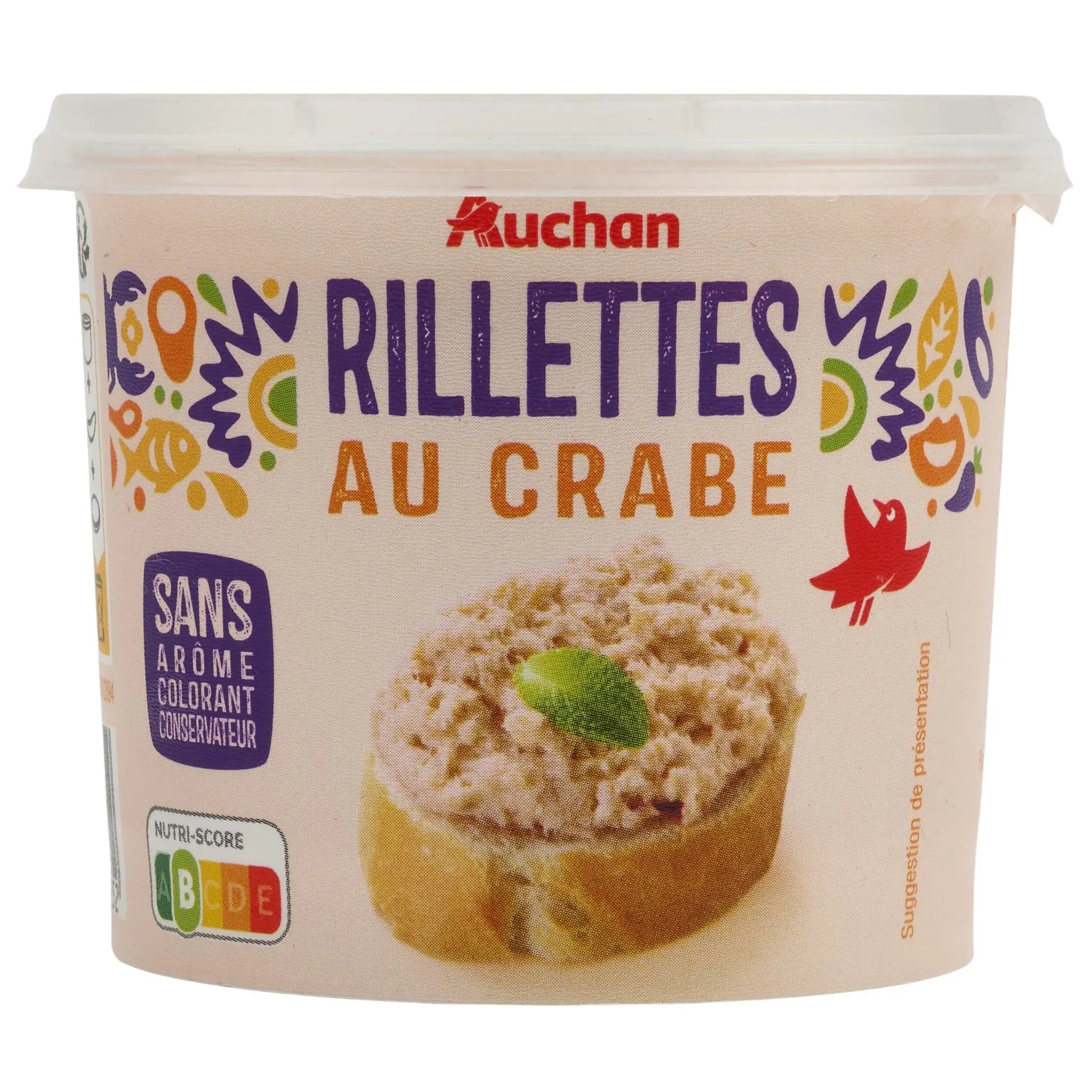 AUCHAN Rillettes au crabe