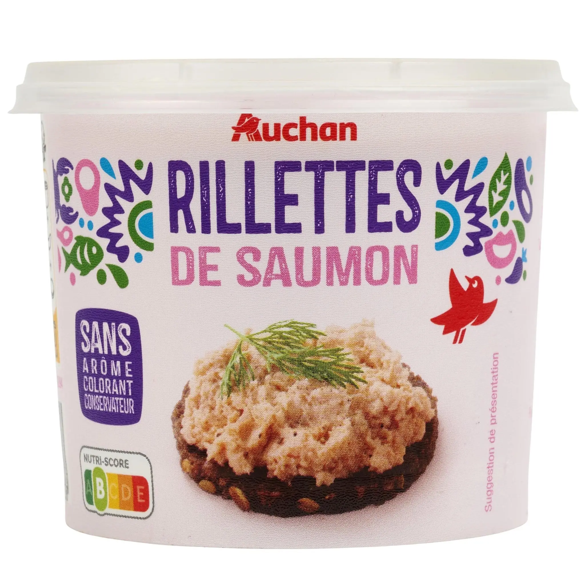 AUCHAN Rillettes de saumon