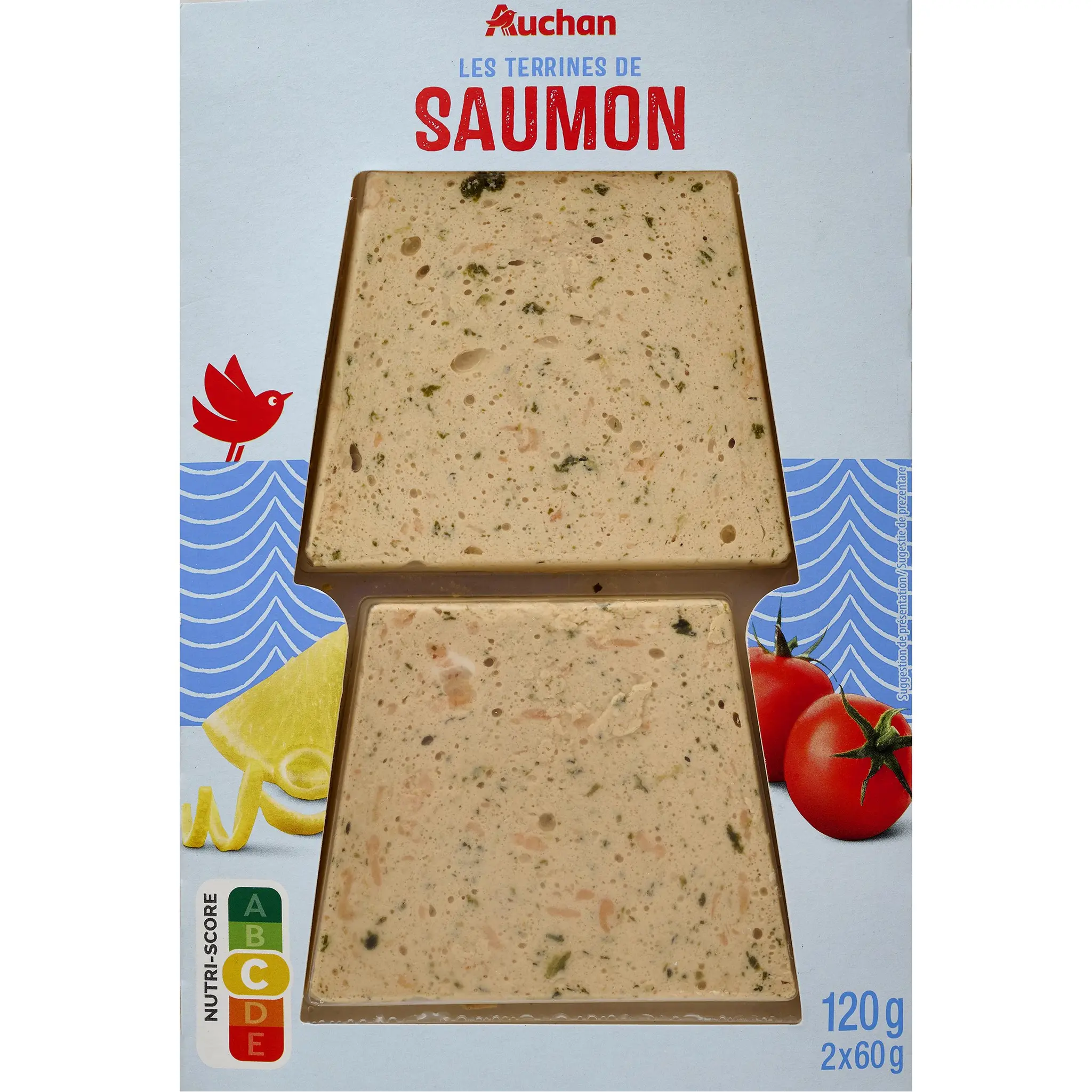 AUCHAN Terrines de saumon