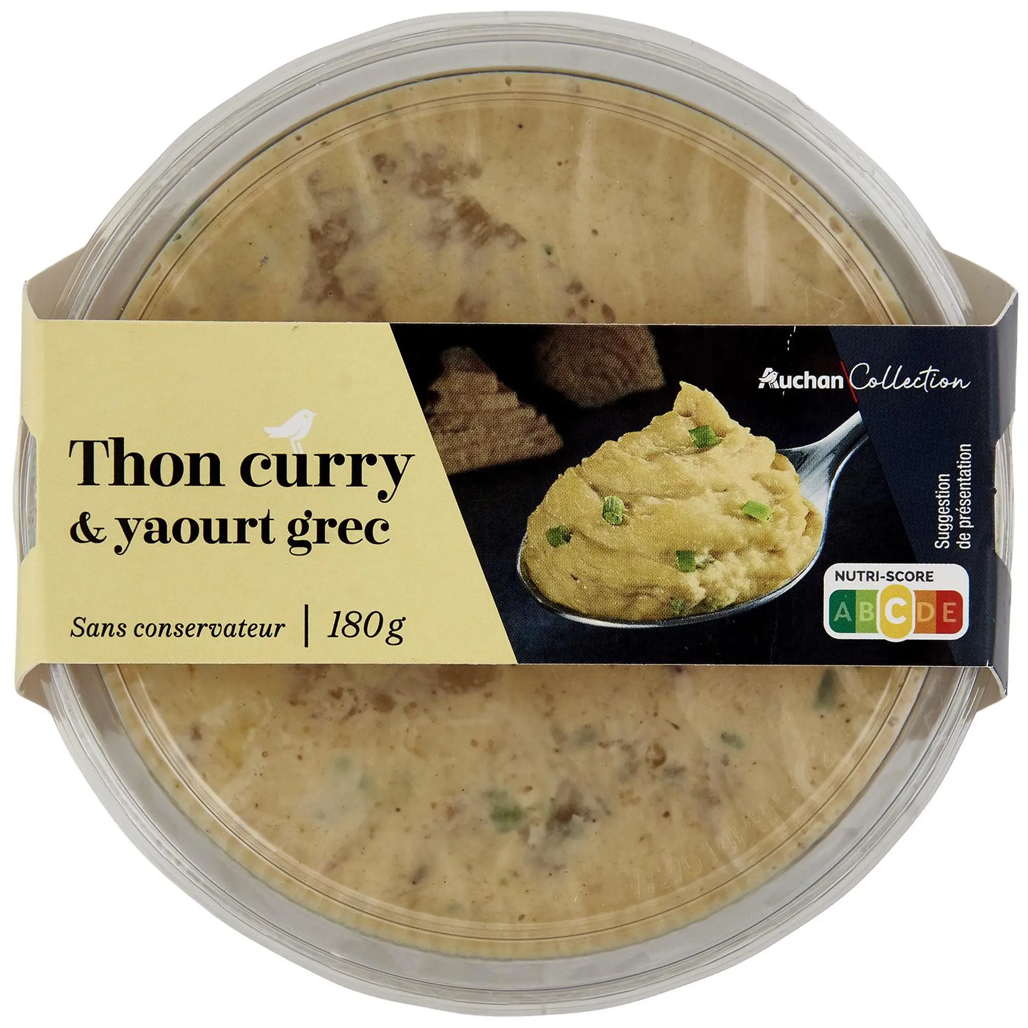 AUCHAN COLLECTION Tartinable thon curry et yaourt grec