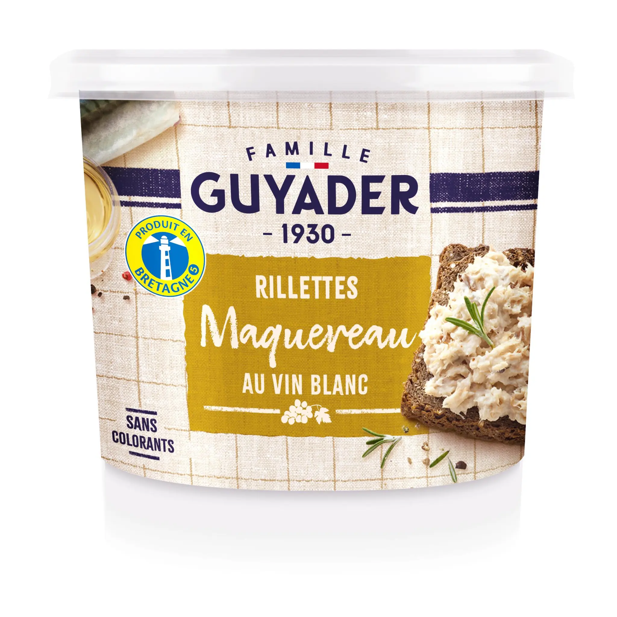 GUYADER Rillettes maquereau au vin blanc
