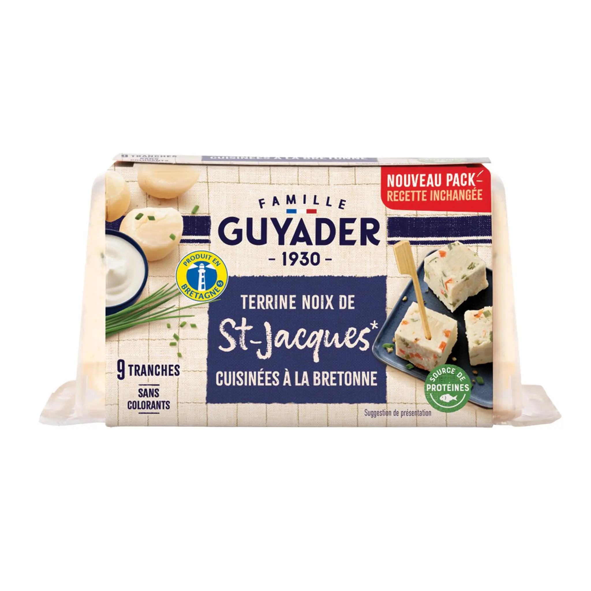 GUYADER La Terrine aux noix de Saint Jacques à la Bretonne