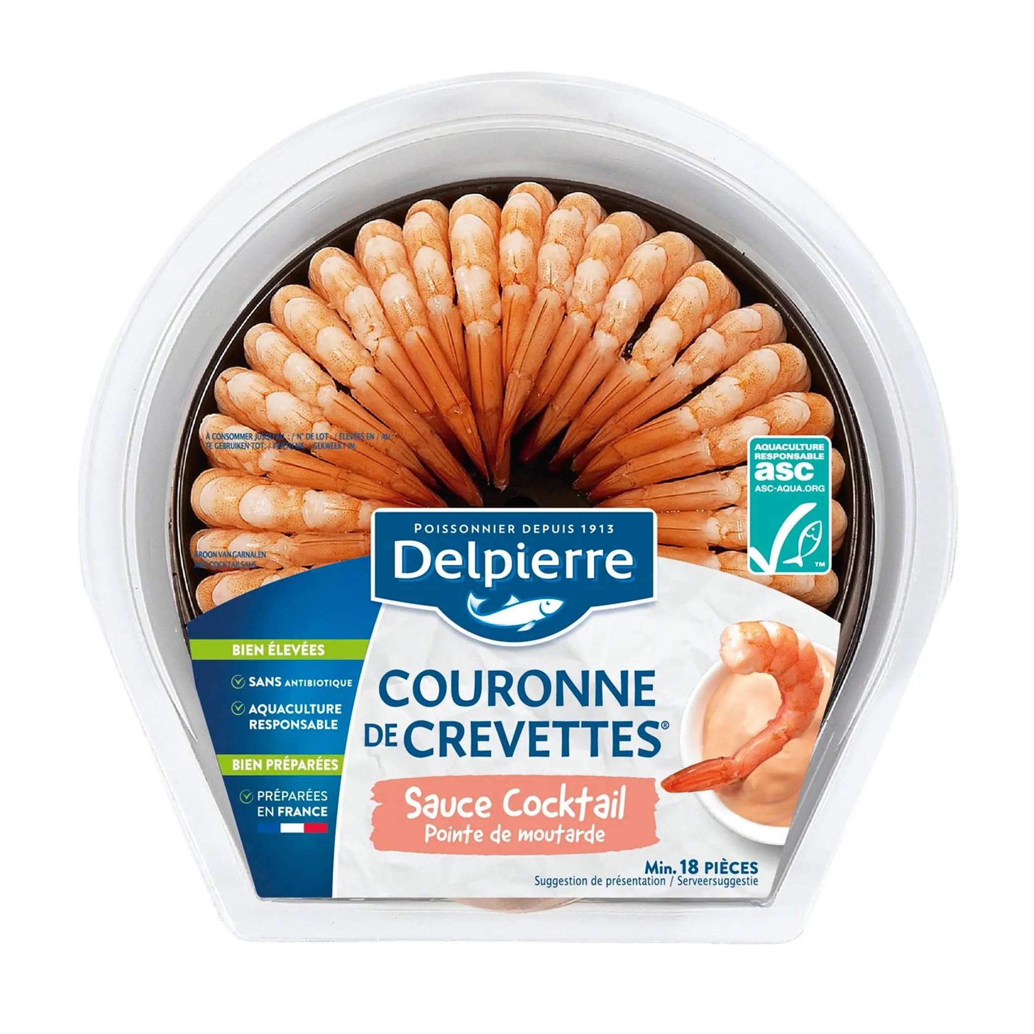 DELPIERRE Couronne de crevettes sauce cocktail