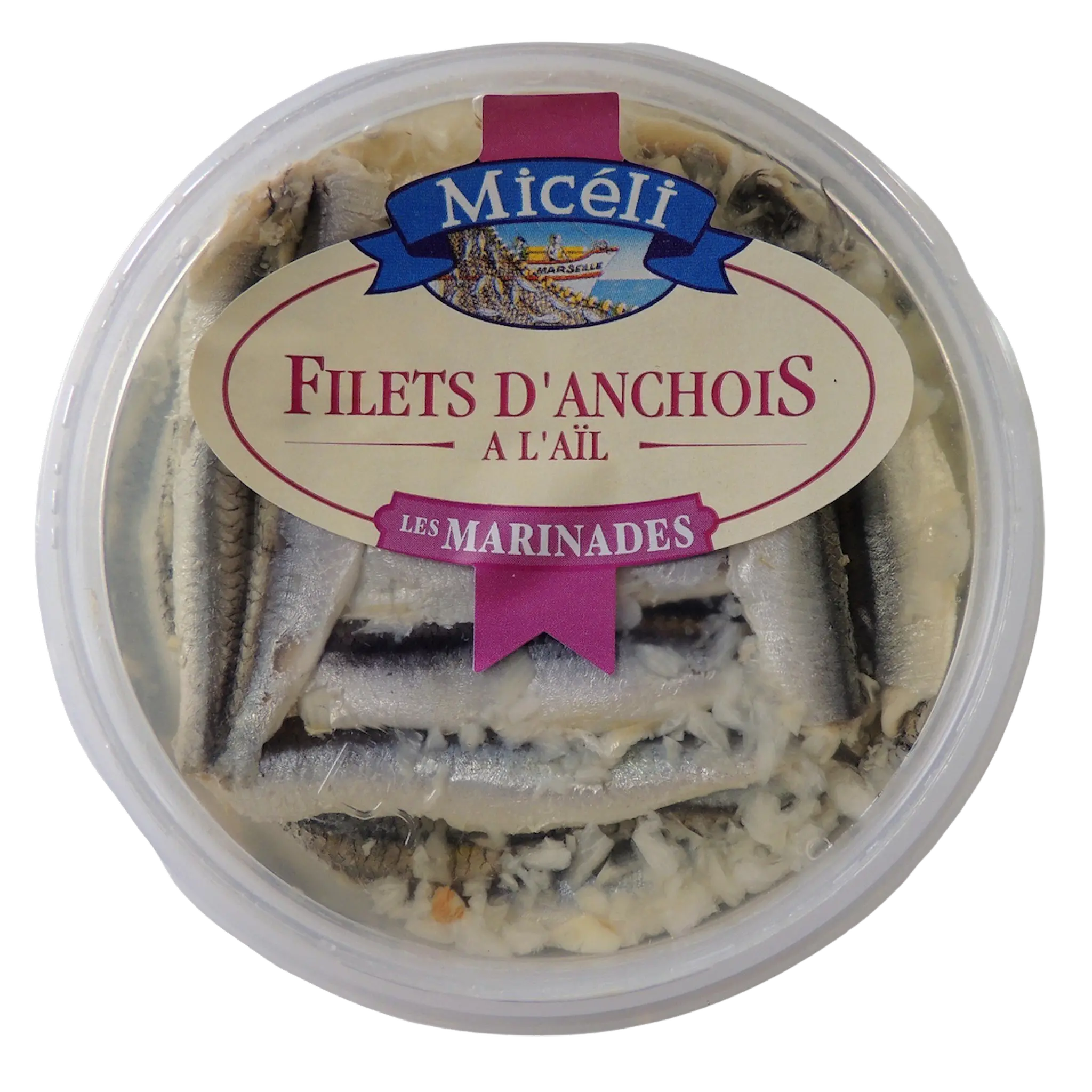 MICELI Filets d'anchois marinés à l'ail