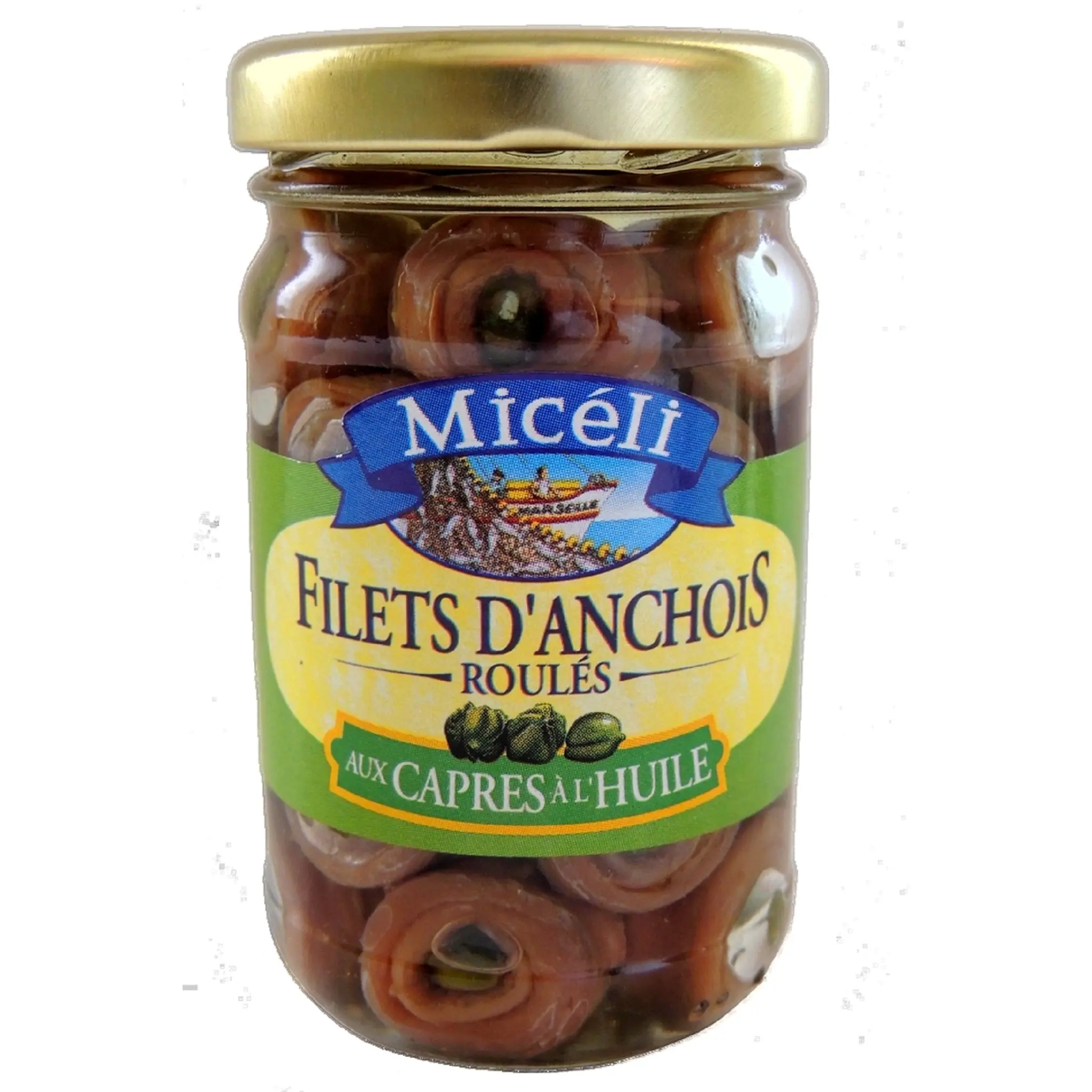 MICELI Filets d'anchois roulés aux capres à l'huile