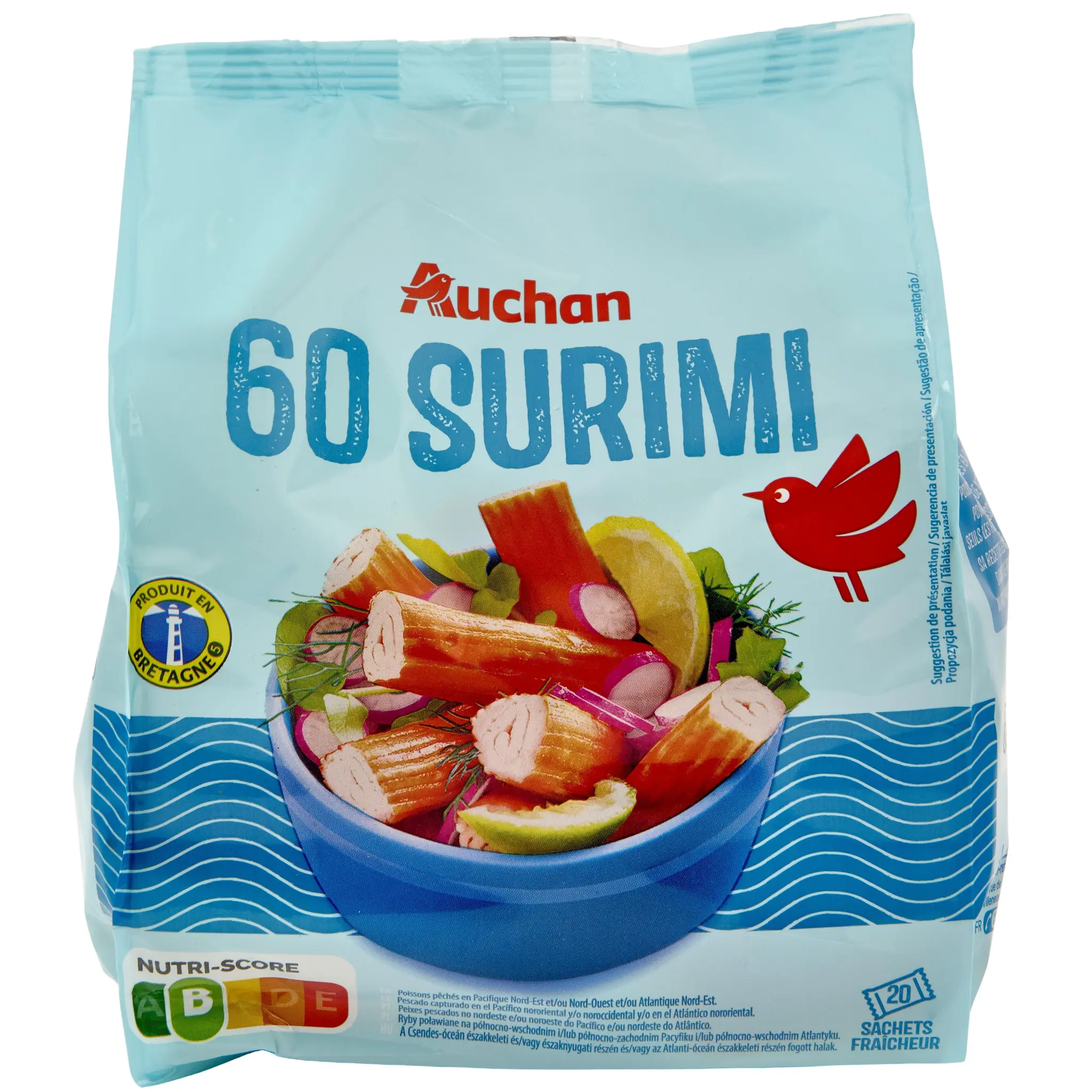 AUCHAN Bâtonnets de surimi