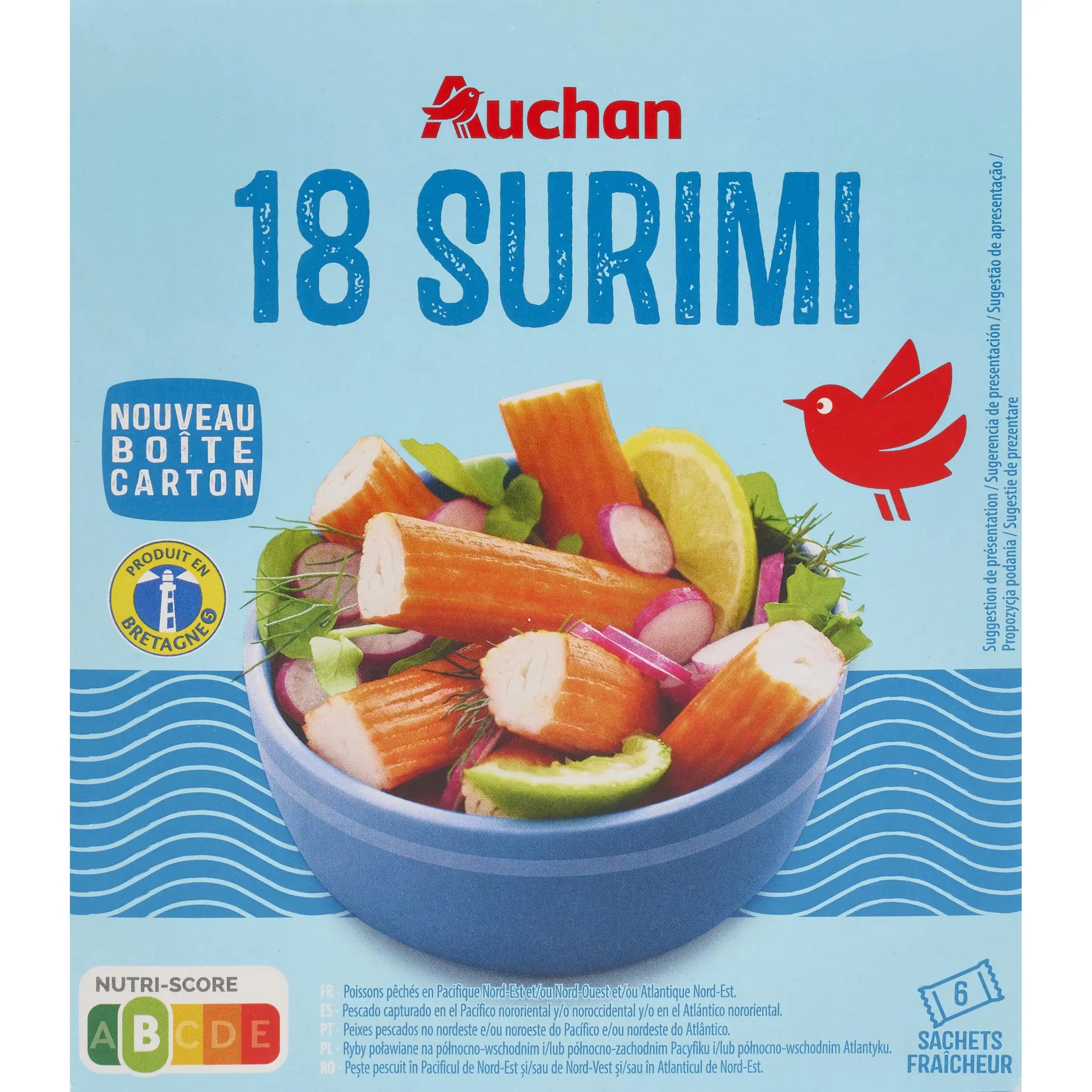 AUCHAN Bâtons de surimi