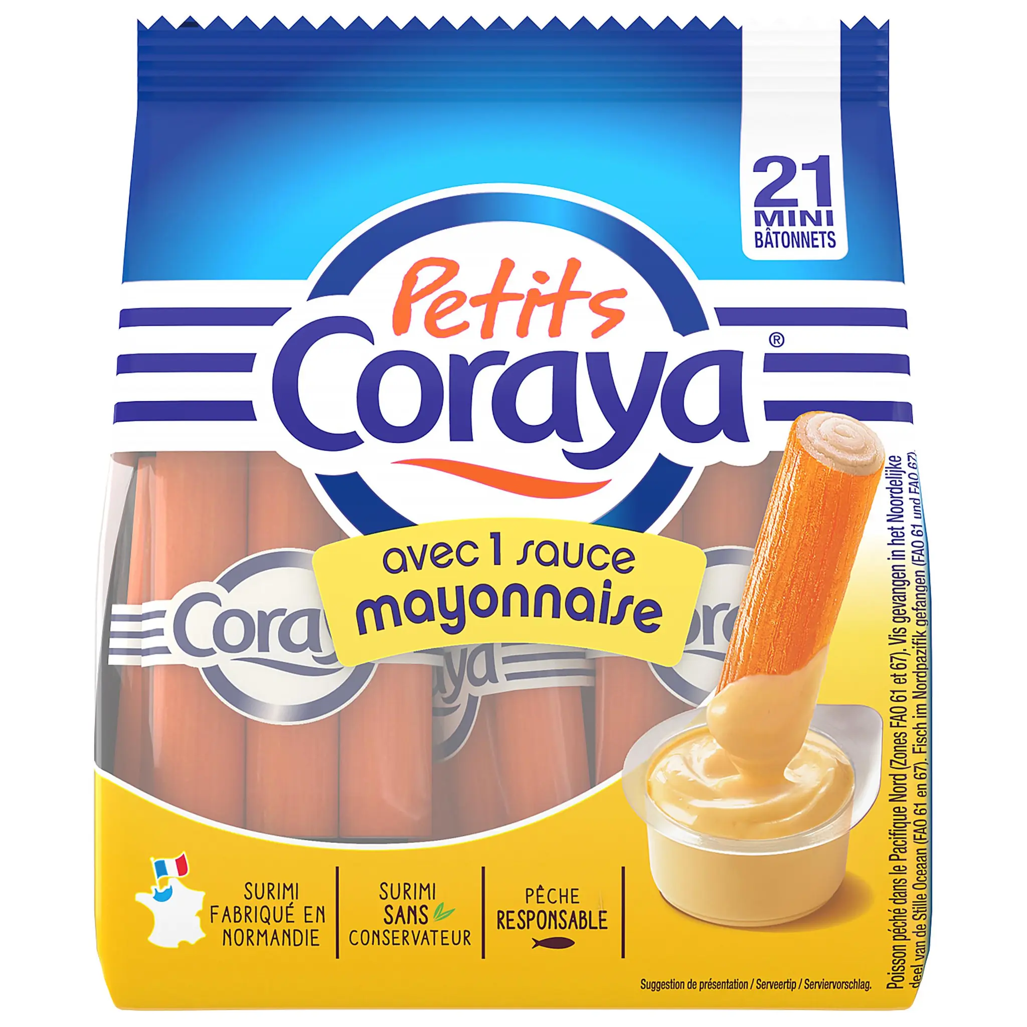 CORAYA Bâtonnets de surimi sauce mayonnaise