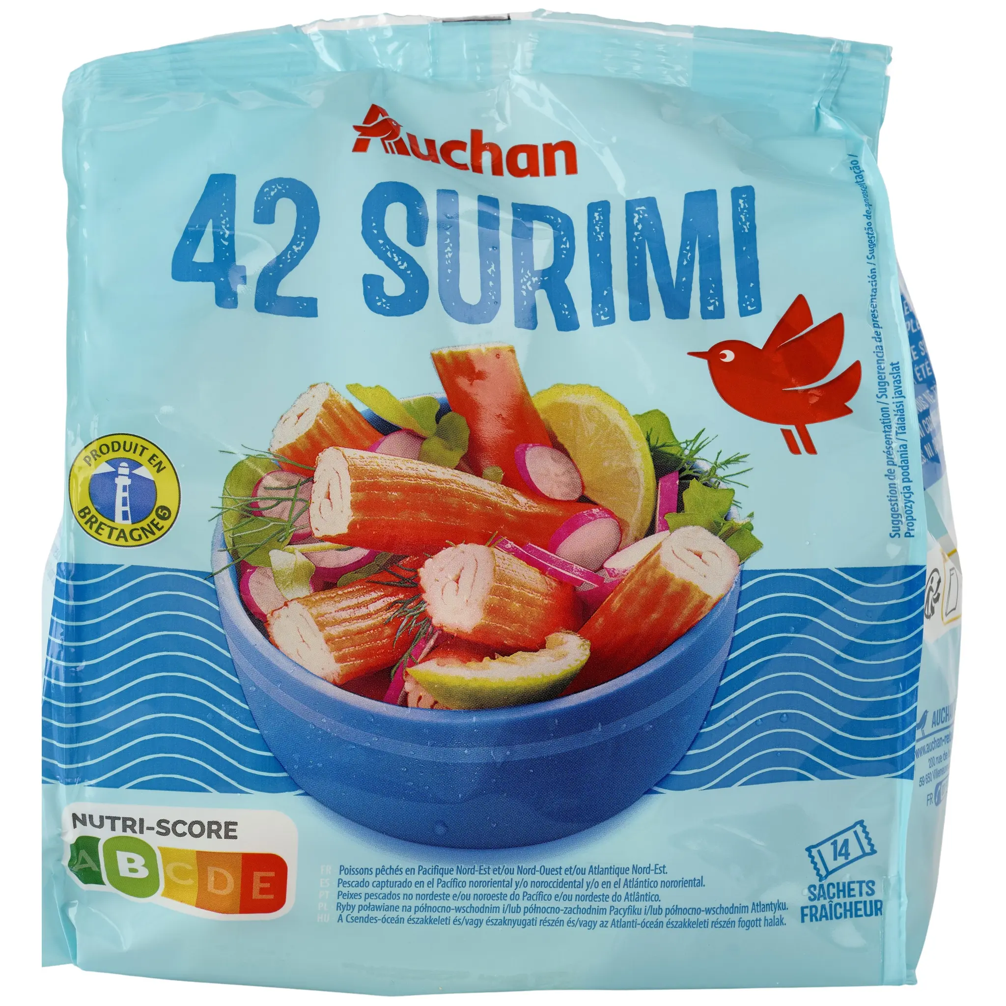 AUCHAN Bâtonnet de surimi