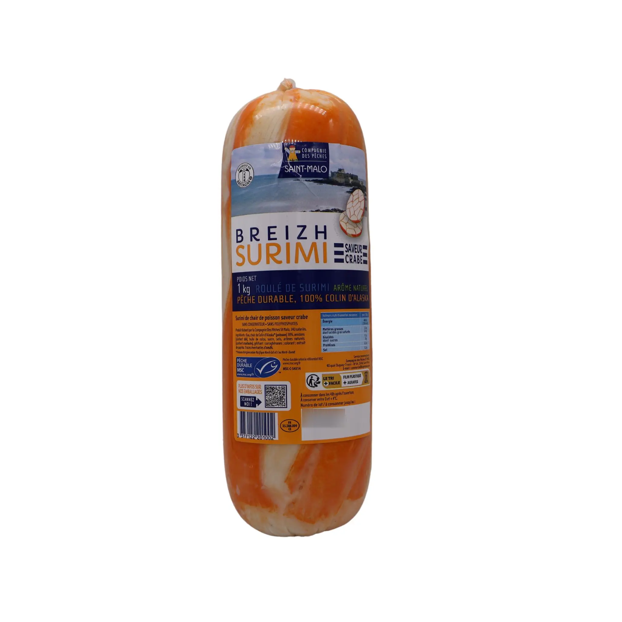 BREIZH Roulé de surimi saveur crabe