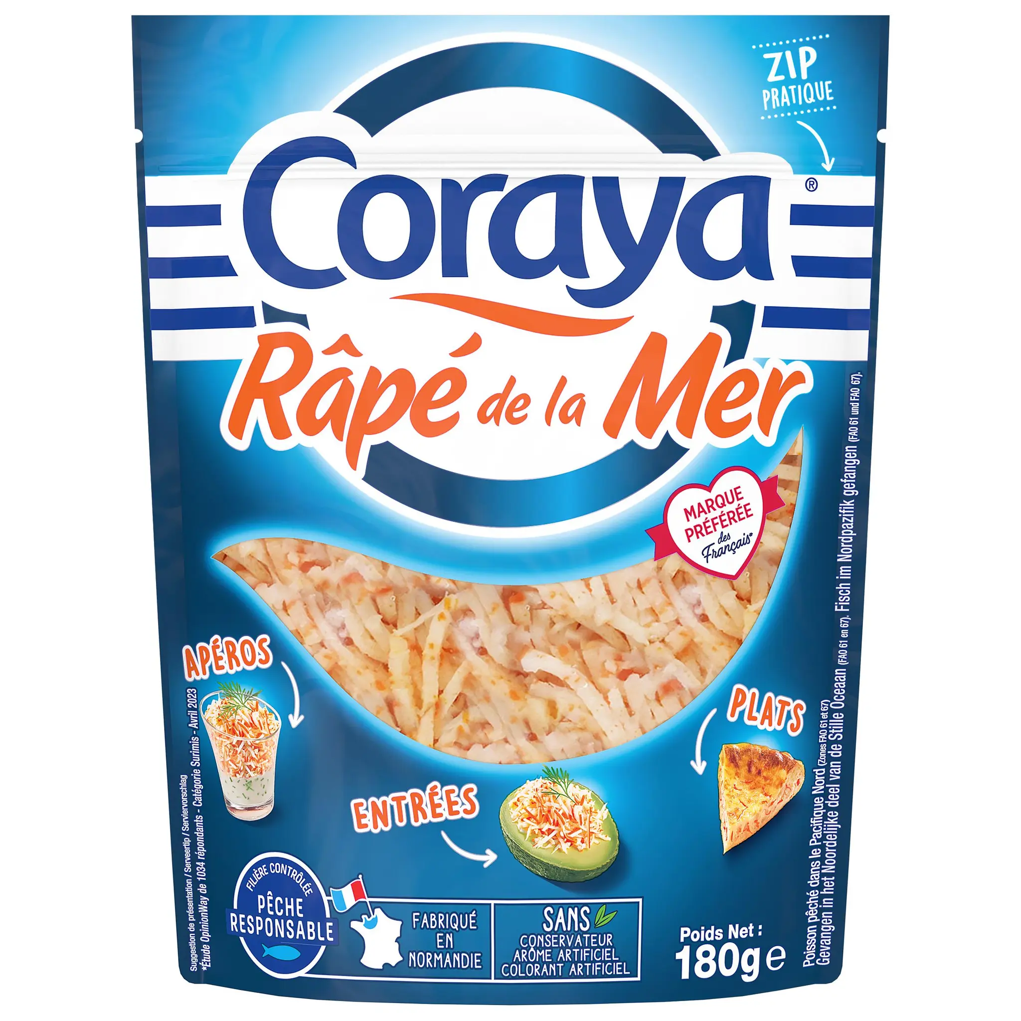 CORAYA Surimi râpé de la mer