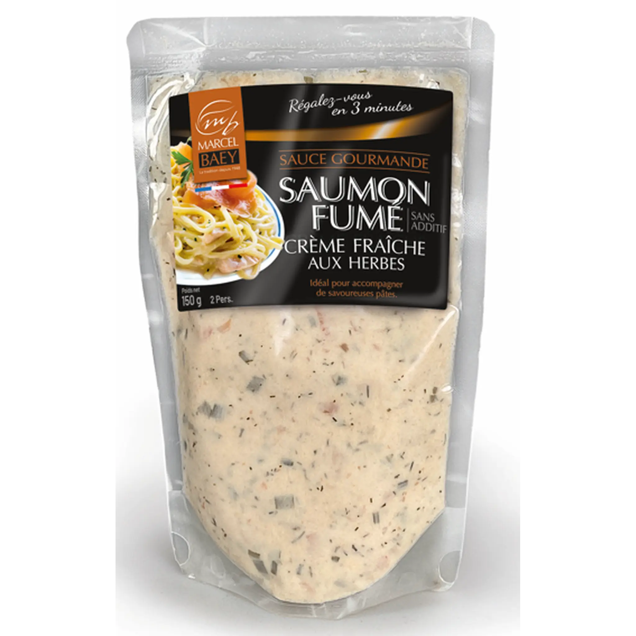 MARCEL BAEY Sauce gourmande saumon fumé crème fraîche aux herbes