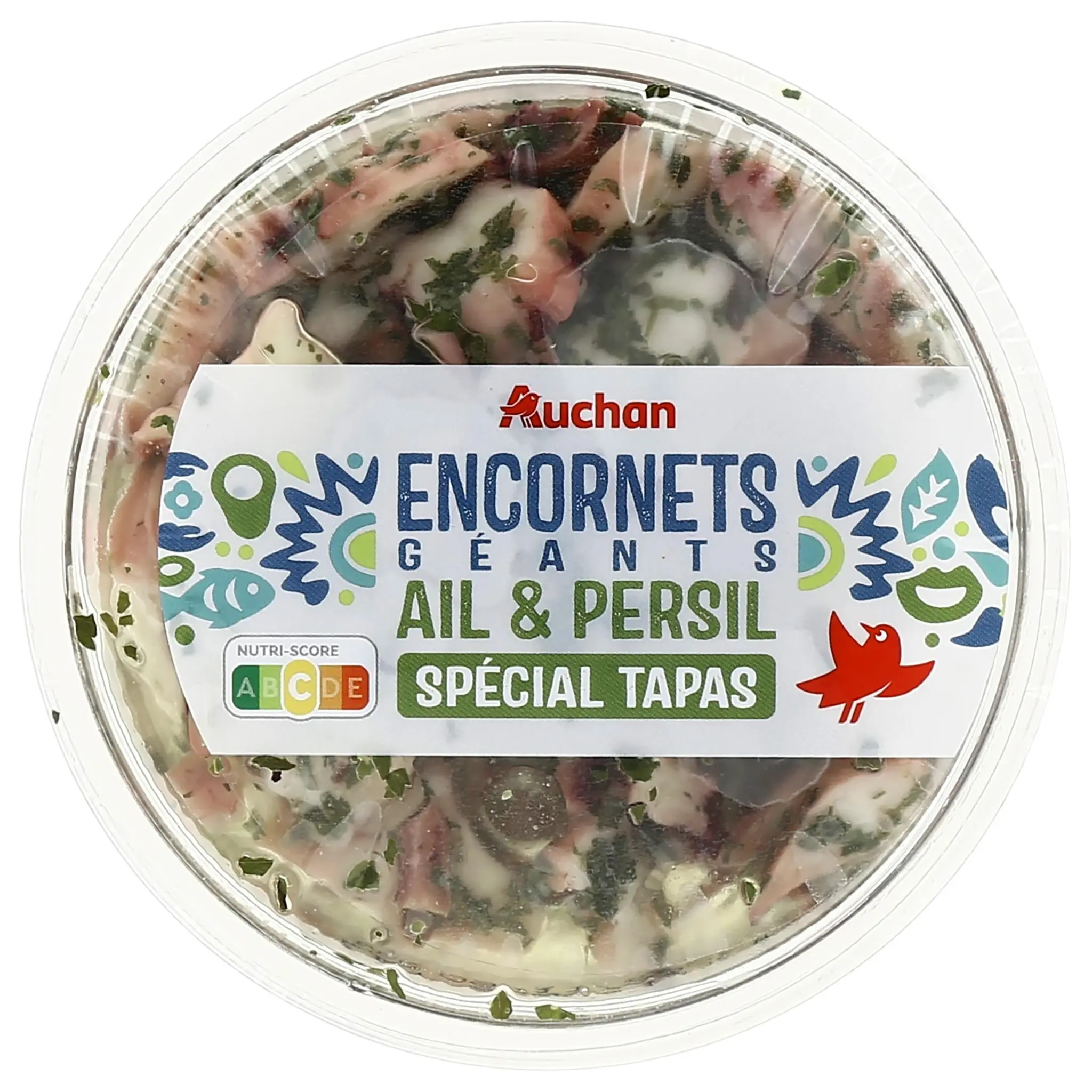 AUCHAN Encornet géants ail et persil spécial tapas