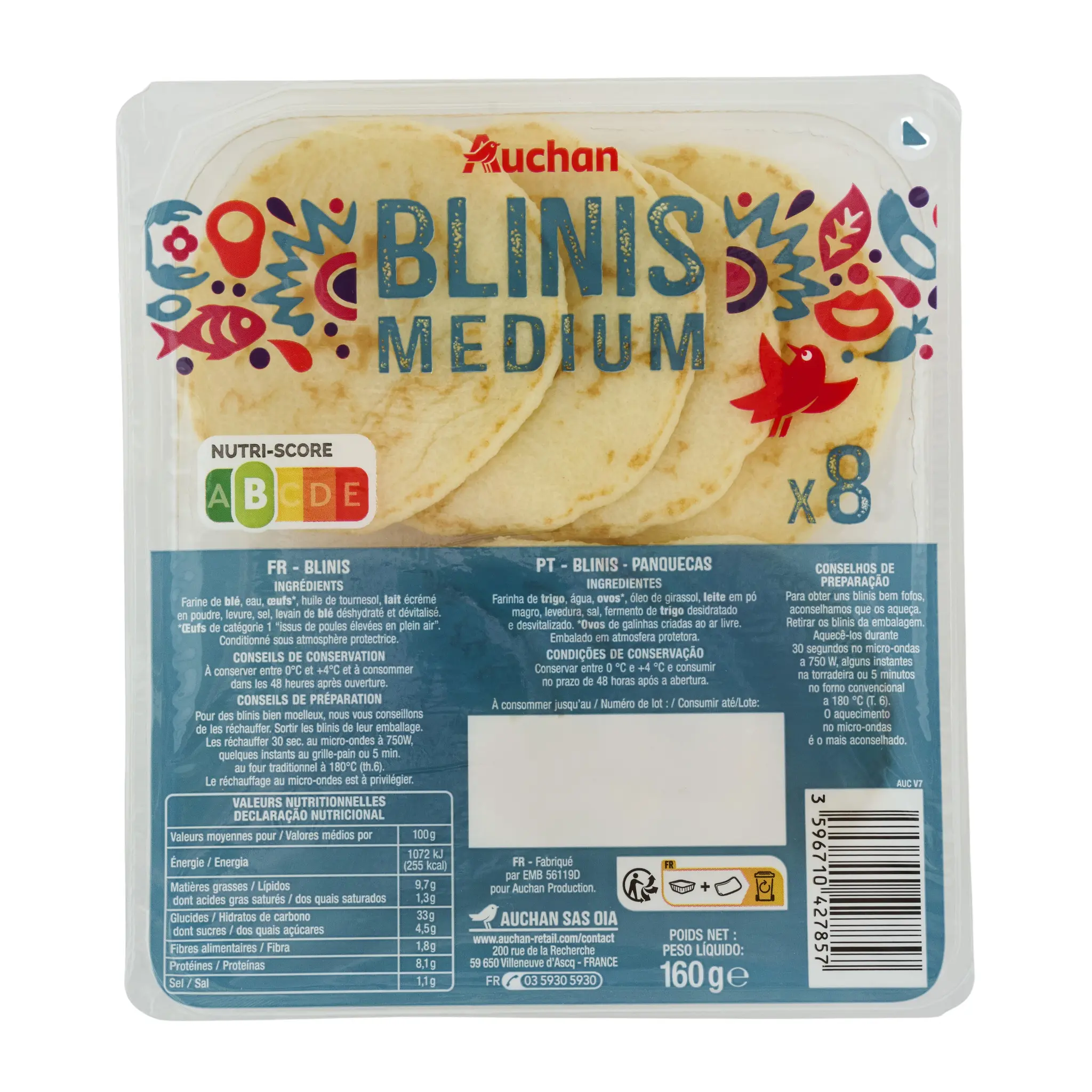 AUCHAN Blinis médium