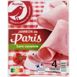 AUCHAN Jambon de Paris sans couenne