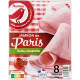 AUCHAN Jambon de Paris sans couenne