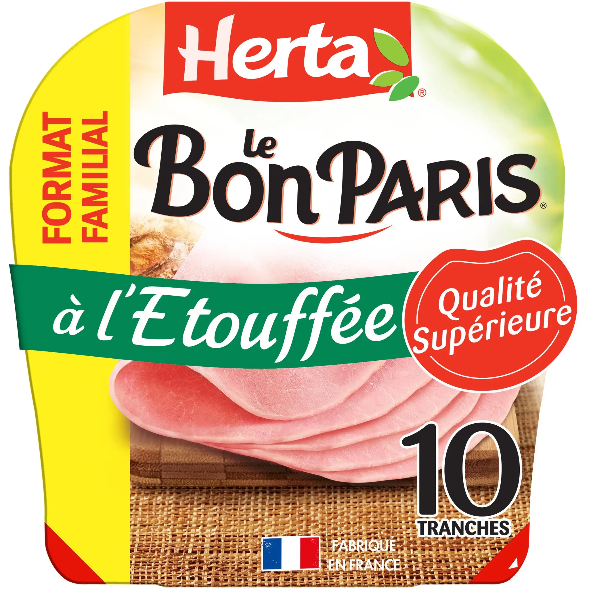 HERTA Le Bon Paris Jambon cuit à l'étouffée