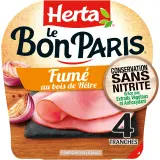HERTA Le Bon Paris Jambon cuit fumé sans nitrite