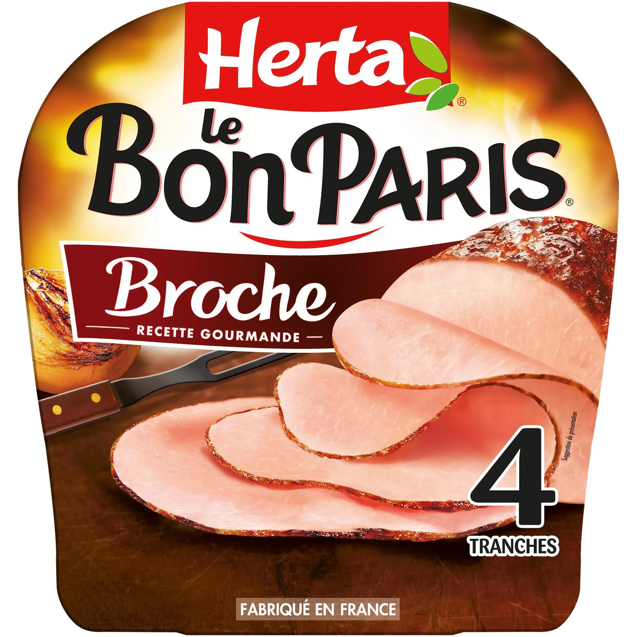 HERTA Le Bon Paris Jambon cuit à la broche