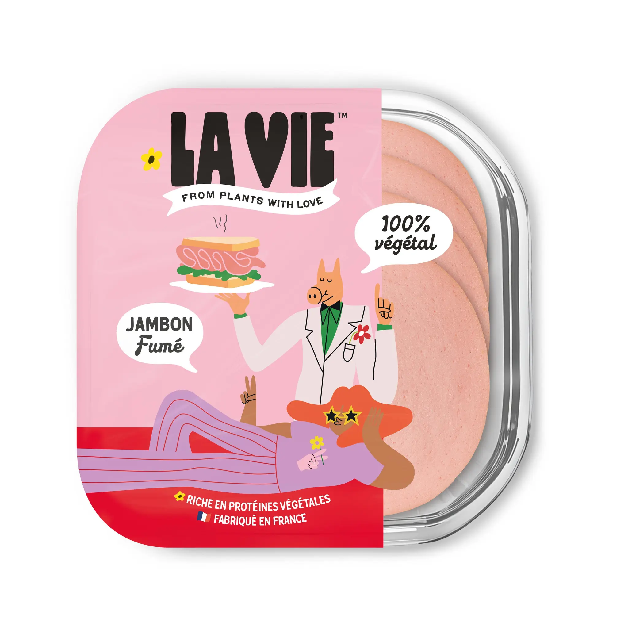 LA VIE Jambon végétal fumé