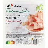 AUCHAN TAVOLA IN ITALIA Jambon cuit supérieur aux herbes découenné