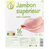 POUCE Jambon supérieur dégraissé sans couenne