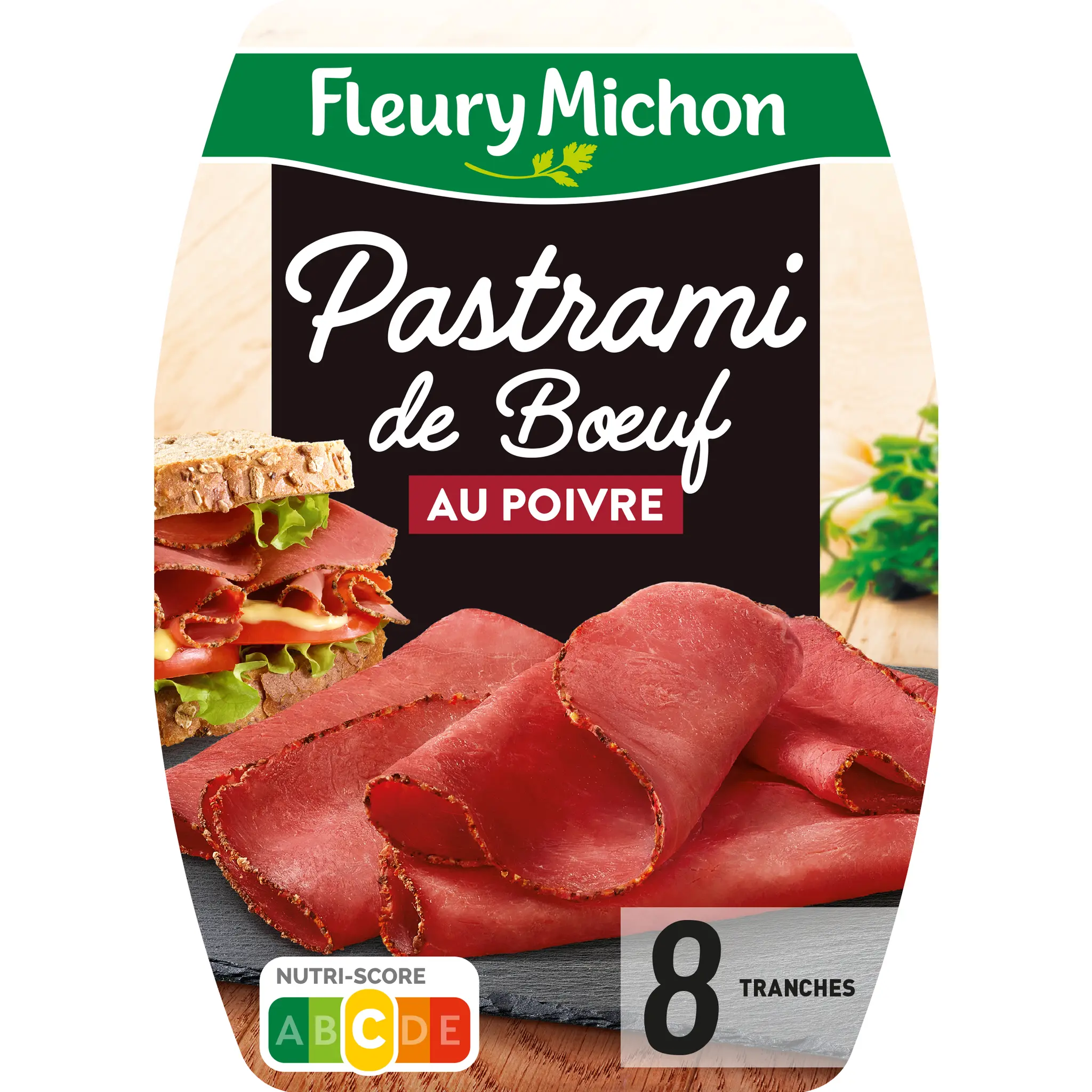 FLEURY MICHON Pastrami de bœuf au poivre
