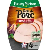 FLEURY MICHON Rôti de porc fumé au bois de chêne conservation sans nitrite