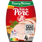 FLEURY MICHON Rôti de porc label rouge conservation sans nitrites