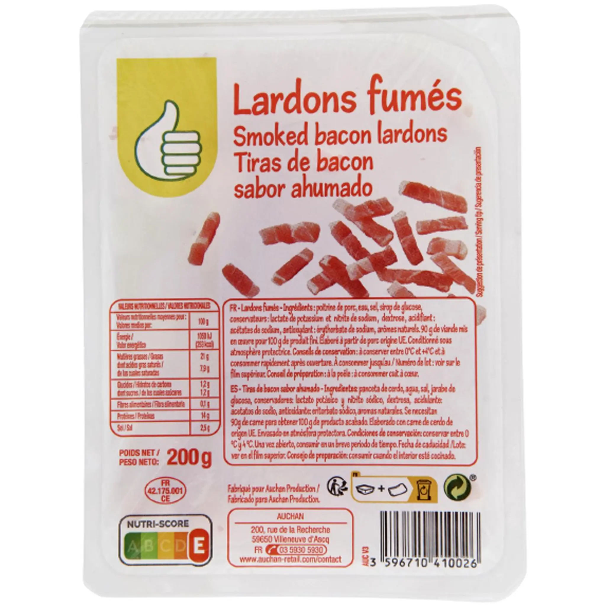 POUCE Lardons fumés