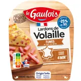 LE GAULOIS Lardons de volaille fumés -25% de sel