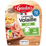 LE GAULOIS Lardons de volaille nature -25% de sel