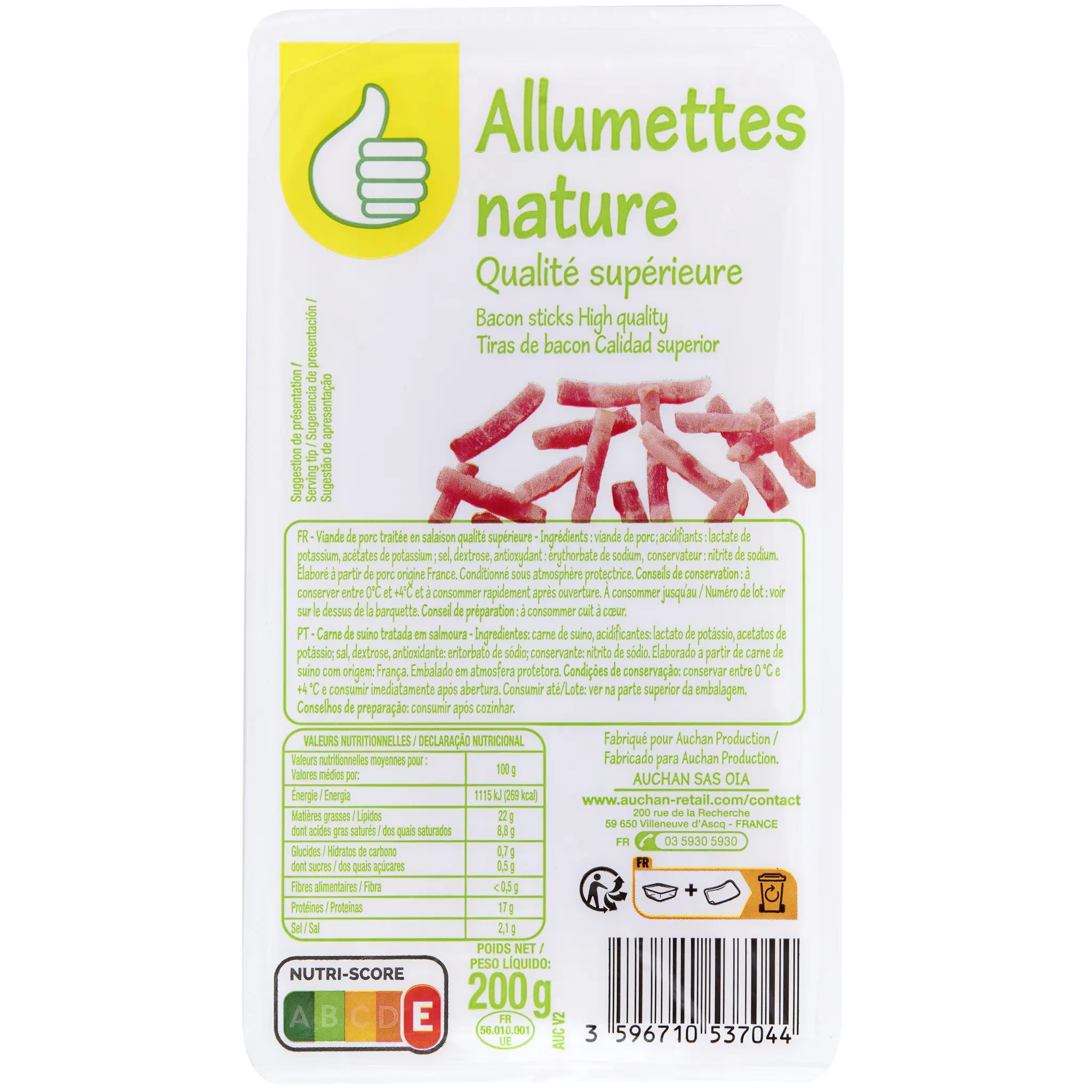 POUCE Allumettes nature