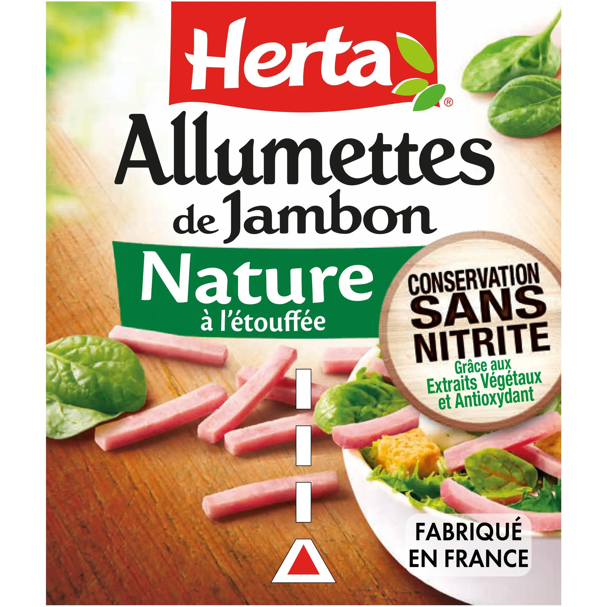 HERTA Allumettes de jambon nature sans nitrite