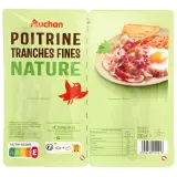 AUCHAN Poitrine nature tranches fines